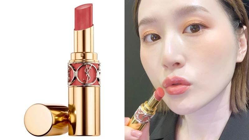 YSL情挑誘光水唇膏#87 ROSE AFRIQUE玫瑰輕吻