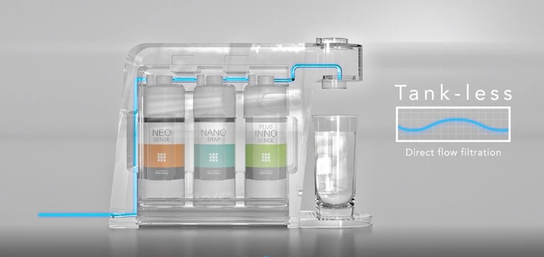 奈米高效濾芯,無儲水槽設計 奈米高效濾芯,無儲水槽設計