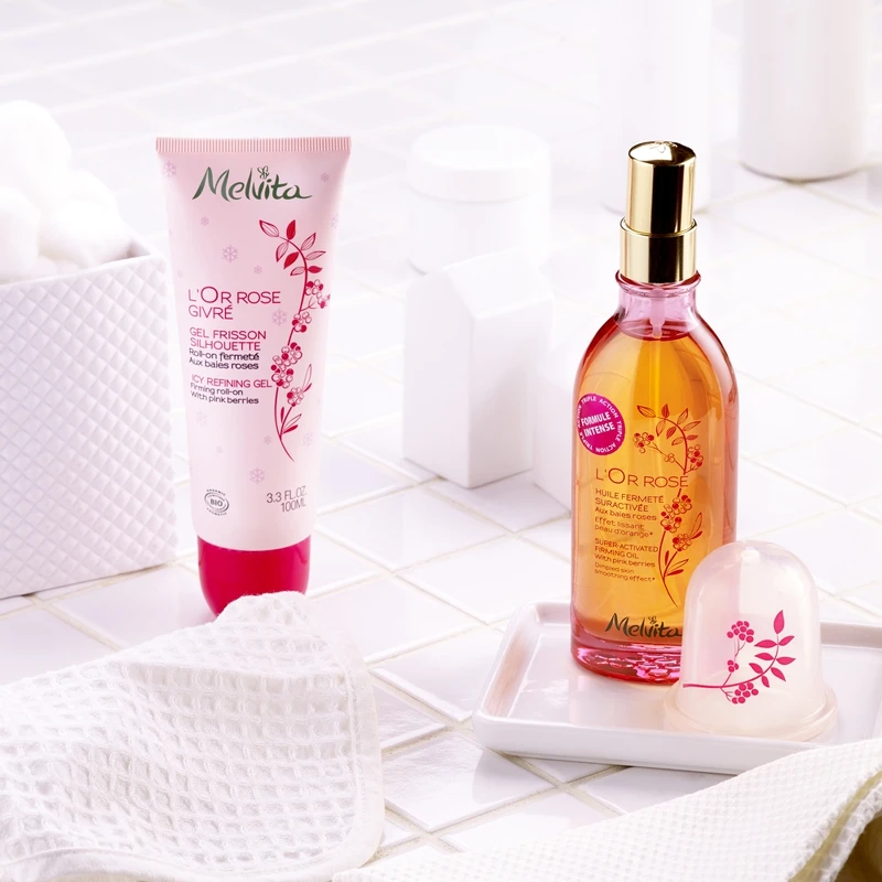 Melvita粉紅胡椒系列產品。