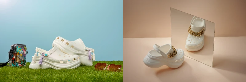 左起,閃耀流蘇老爹克駱格,NT2,380、前衛鍊條老爹克駱格,NT2,380。 左起,閃耀流蘇老爹克駱格,NT2,380、前衛鍊條老爹克駱格,NT2,380。