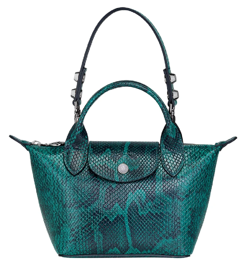 遠百週年慶_LONGCHAMP_Le Mini Pliage Cuir Exotique手提包推薦價12,800元