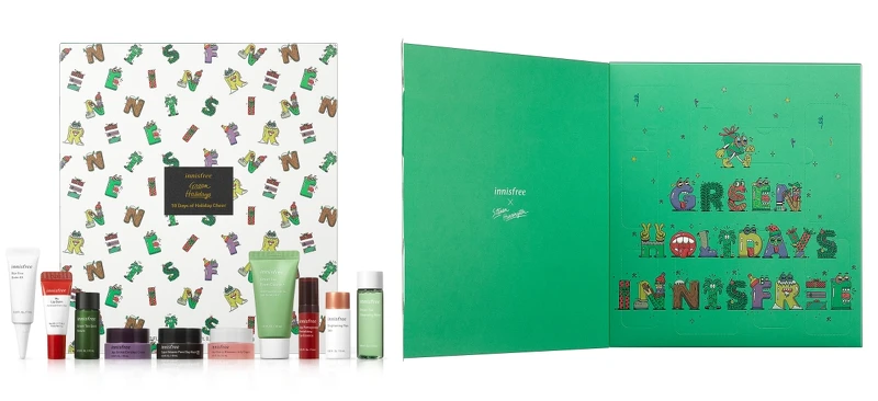 innisfree 2020綠色聖誕滿額贈驚喜抽抽樂。