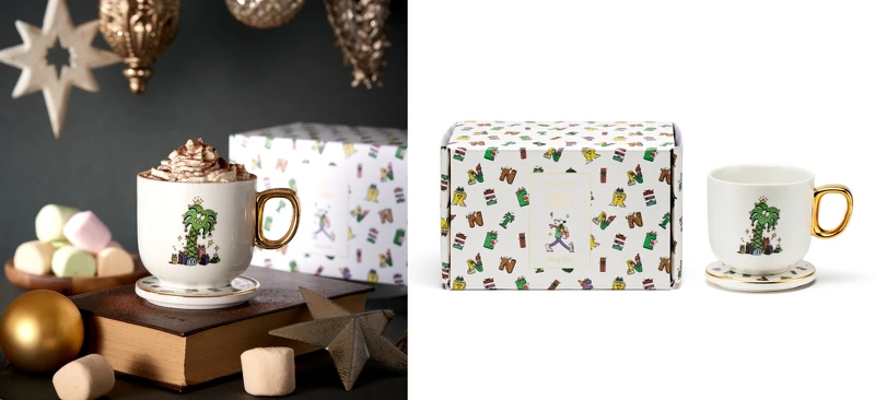 innisfree 2020綠色聖誕滿額贈瘋玩假期陶瓷杯組。