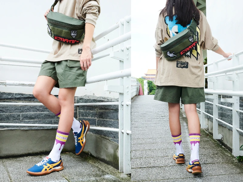 中性長袖上衣,NT1,890、休閒短褲,NT2,990、腰包,NT2,390、徽章組合,NTD 690、文字中筒襪,NT460、OHBORI EX鞋款,NT3,780。 中性長袖上衣,NT1,890、休閒短褲,NT2,990、腰包,NT2,390、徽章組合,NTD 690、文字中筒襪,NT460、OHBORI EX鞋款,NT3,780。