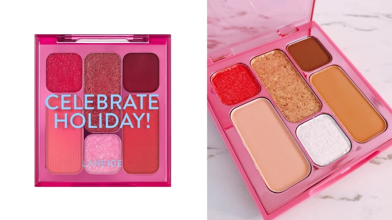 LANEIGE蘭芝晶燦耶誕六色眼影盤限量版 LANEIGE蘭芝晶燦耶誕六色眼影盤限量版