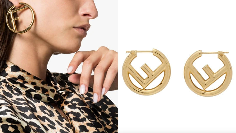 Fendi FF earrings Fendi FF earrings