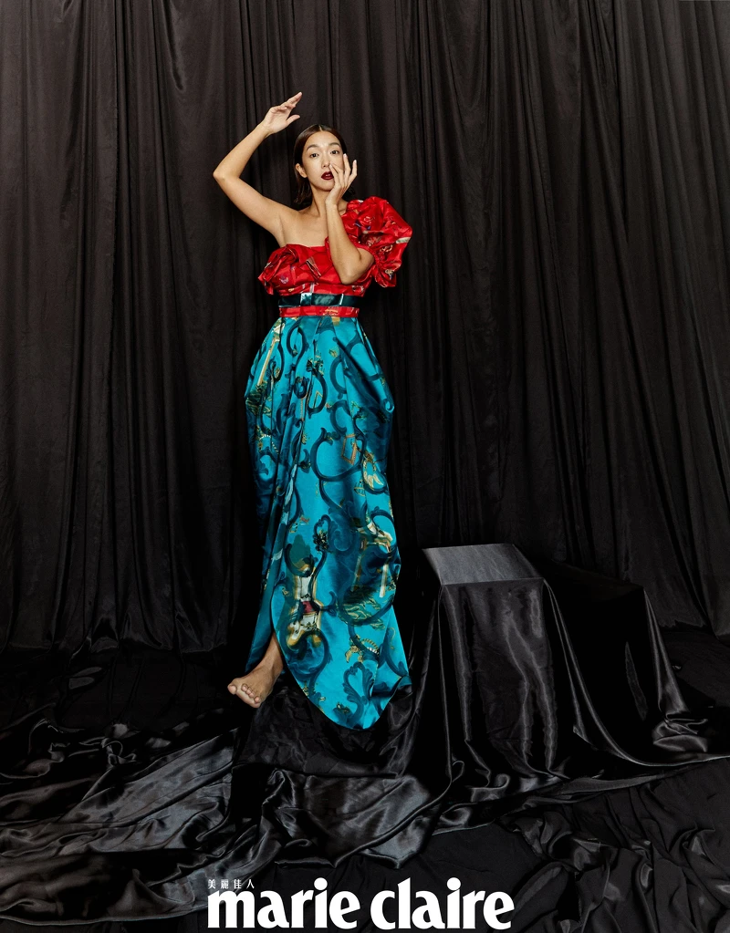 單肩印花洋裝,Shiatzy Chen  單肩印花洋裝,Shiatzy Chen