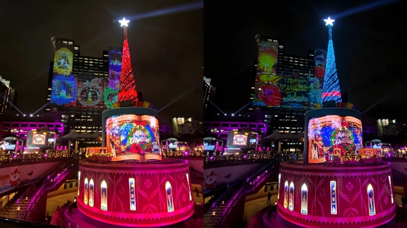 市民廣場主燈耶誕樹實拍 市民廣場主燈耶誕樹實拍