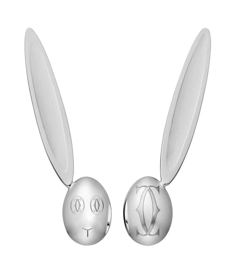 Cartier Baby系列 兔子湯匙一對,參考價格約NT$ 13,400 Cartier Baby系列 兔子湯匙一對,參考價格約NT$ 13,400