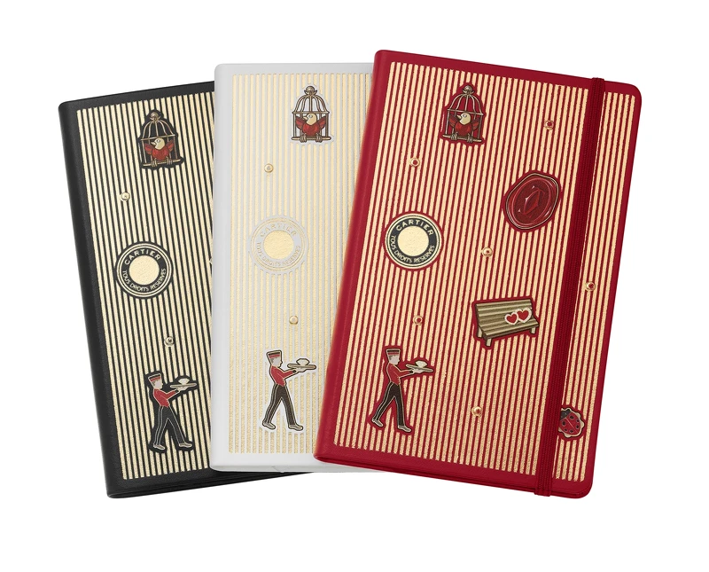 Diabolo de Cartier 一套三件筆記本,參考價格約NT$ 11,200 Diabolo de Cartier 一套三件筆記本,參考價格約NT$ 11,200