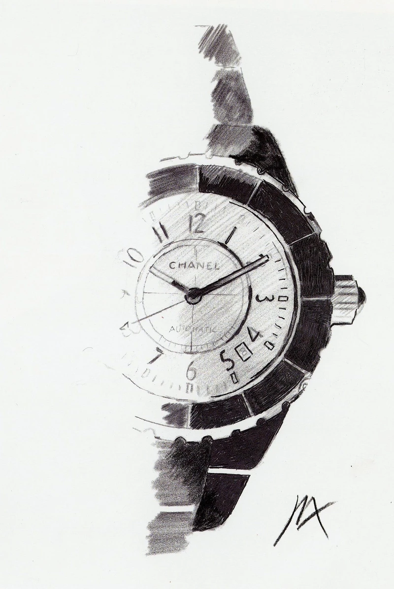 Jacques Helleu J12設計手稿  Jacques Helleu J12設計手稿