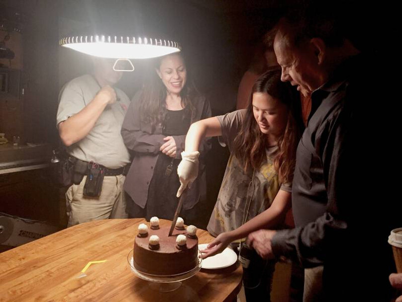 Anna 在拍攝《丘奇先生》時的工作現場。 Anna 在拍攝《丘奇先生》時的工作現場。