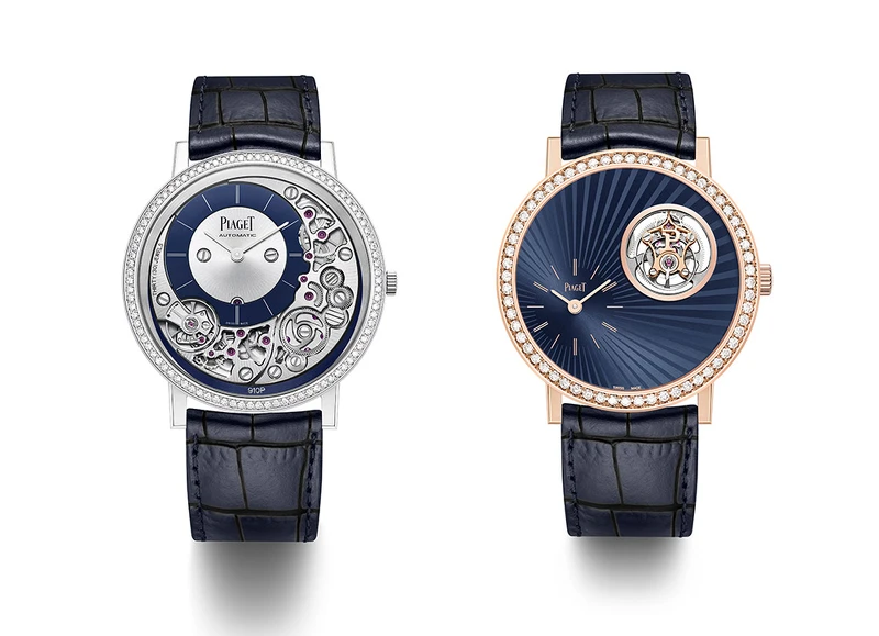 PIAGET Altiplano Ultimate Automatic 910P 18K白金超薄自動上鍊鑽石腕錶、PIAGET Altiplano系列藍色漆面錶盤飛行陀飛輪限量款鑲鑽腕錶 PIAGET Altiplano Ultimate Automatic 910P 18K白金超薄自動上鍊鑽石腕錶、PIAGET Altiplano系列藍色漆面錶盤飛行陀飛輪限量款鑲鑽腕錶