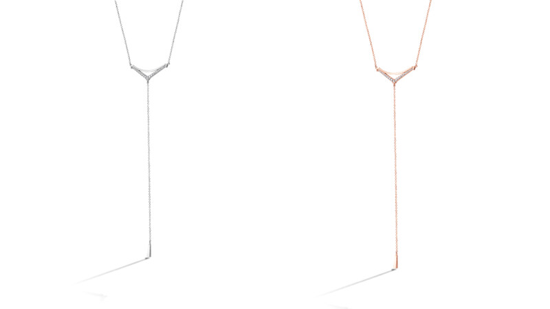 HARLEY SILHOUETTE POWER LARIAT白K金鑽石項鍊、玫瑰金鑽石項鍊 HARLEY SILHOUETTE POWER LARIAT白K金鑽石項鍊、玫瑰金鑽石項鍊