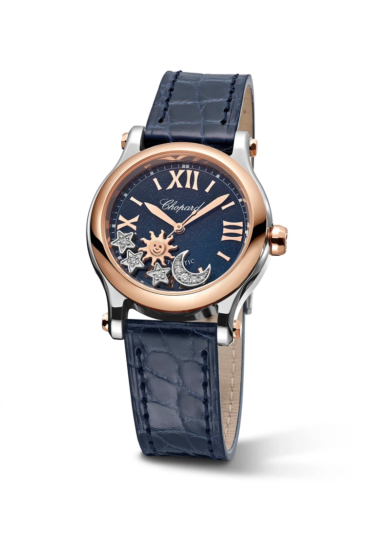 Chopard 蕭邦Happy Sport Sun, Moon & Star系列手錶,售價 NT280,000 Chopard 蕭邦Happy Sport Sun, Moon & Star系列手錶,售價 NT280,000