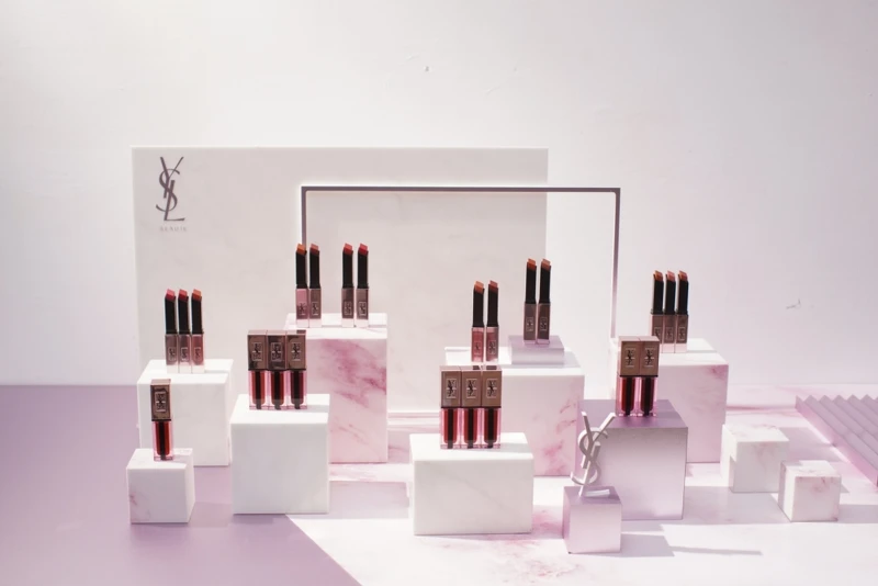 YSL奢華玫瑰金系列(奢華緞面霧光唇膏、奢華緞面高光唇釉)