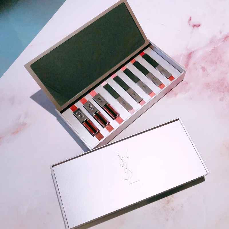 YSL限量奢華玫瑰金收納盒