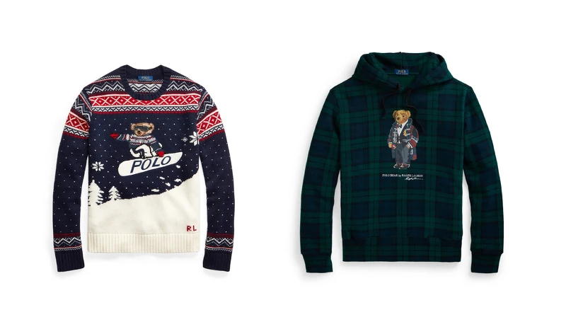 Polo Ralph Lauren Polo Bear針織毛衣NT25,080、Polo Ralph Lauren Polo Bear連帽上衣NT7,880