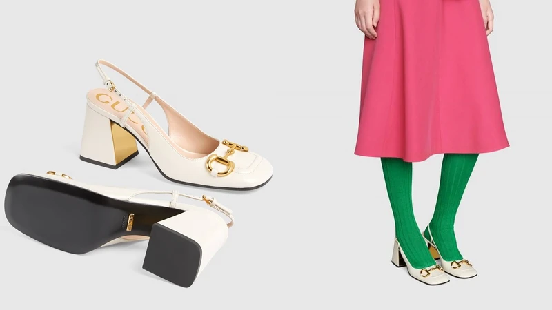 Gucci 馬銜鍊方頭跟鞋 Gucci 馬銜鍊方頭跟鞋