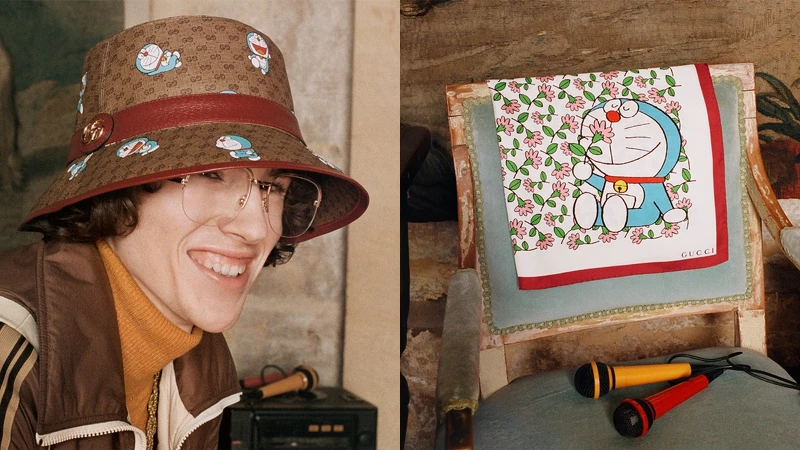 Gucci X 哆啦A夢聯名系列配件 Gucci X 哆啦A夢聯名系列配件