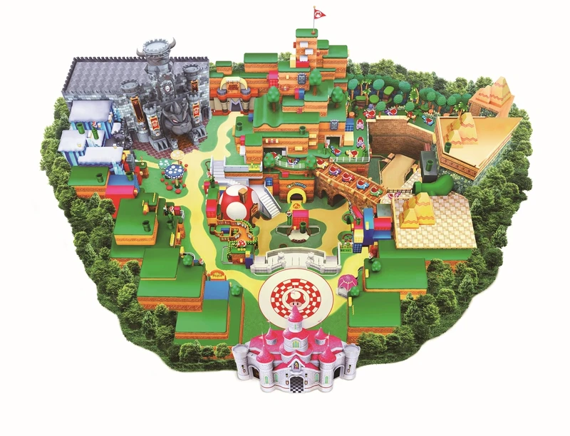 「超級任天堂世界Super Nintendo World」園區圖，Photo／日本環球影城 ©Nintendo