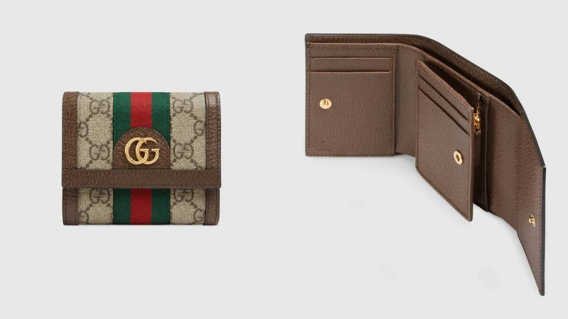 Gucci三折短夾，約NT19,000