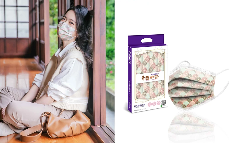經典菊紋-彩繪醫療日系口罩 經典菊紋-彩繪醫療日系口罩