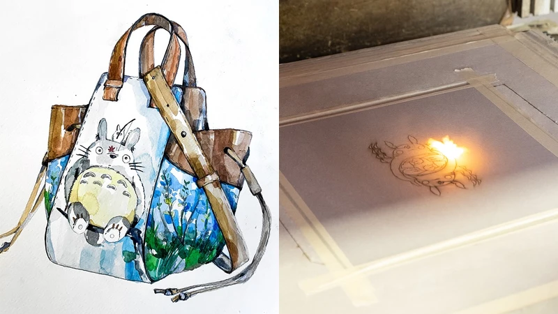 LOEWEtotoro聯名系列製作過程 LOEWEtotoro聯名系列製作過程