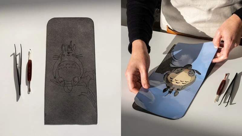 LOEWEtotoro聯名系列製作過程 LOEWEtotoro聯名系列製作過程