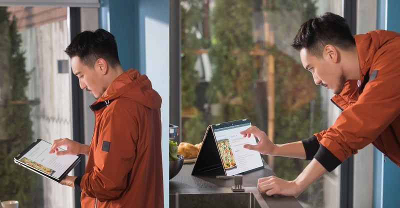 3:2的螢幕設計,讓網頁瀏灠篇幅多出約20% (相較於16:9的螢幕),更完整地呈現出網頁資訊。 3:2的螢幕設計,讓網頁瀏灠篇幅多出約20% (相較於16:9的螢幕),更完整地呈現出網頁資訊。