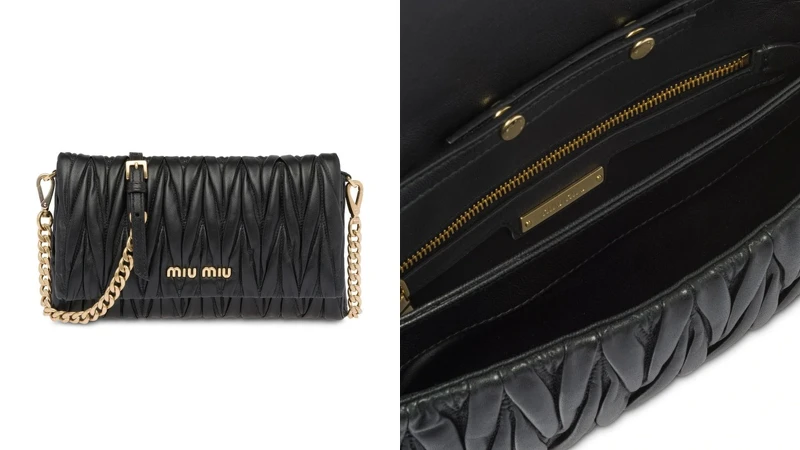 Miu Miu抓皺鍊帶包 Miu Miu抓皺鍊帶包