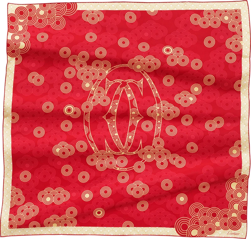 卡地亞2021農曆新年絲巾於全台專賣店限量販售