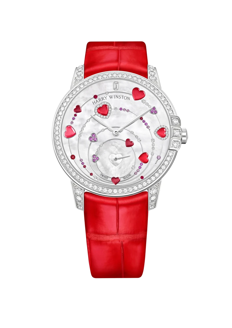 海瑞溫斯頓Midnight系列Valentine’s Dance白金款腕錶