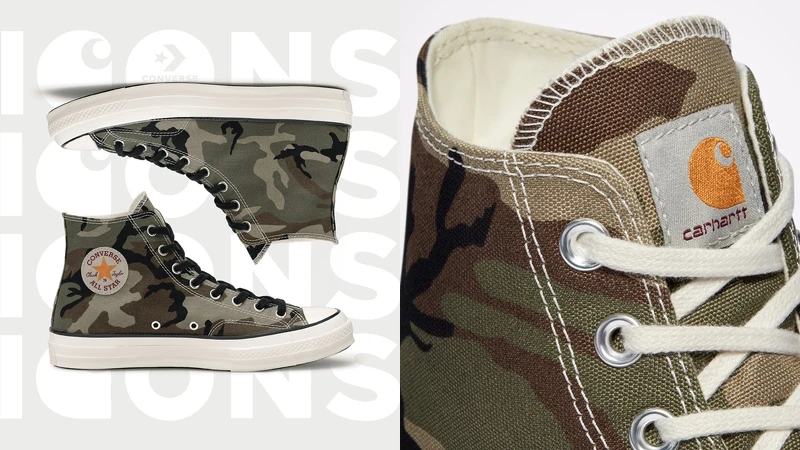 Converse x Carhartt WIP聯名系列 迷彩印花 Converse x Carhartt WIP聯名系列 迷彩印花
