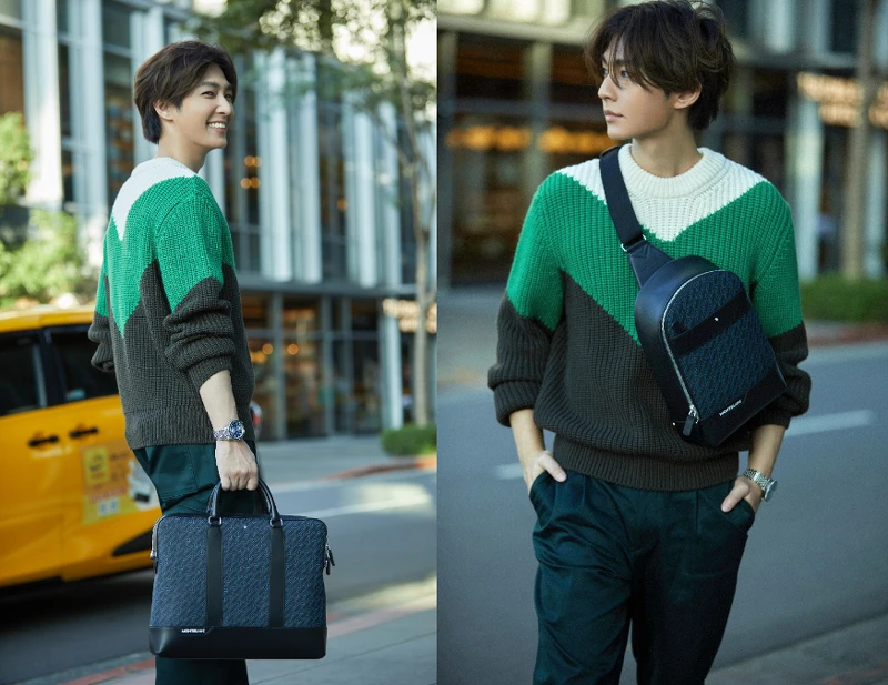 萬寶龍品牌好友炎亞綸搶先示範全新M_Gram 4810系列皮件—萬寶龍M_Gram 4810系列文件公事包,NT32,300、單肩背包,NT27,800 萬寶龍品牌好友炎亞綸搶先示範全新M_Gram 4810系列皮件—萬寶龍M_Gram 4810系列文件公事包,NT32,300、單肩背包,NT27,800