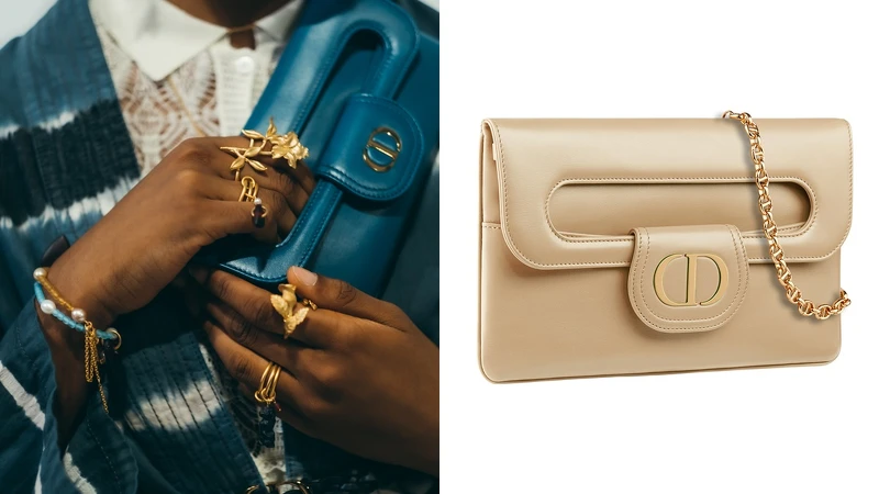 DiorDouble鍊帶手拿包,NT105,000 DiorDouble鍊帶手拿包,NT105,000