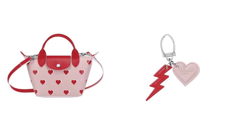 Longchamp Le Pliage手提包,NT17,400、戀愛電光鑰匙圈,NT4,100 Longchamp Le Pliage手提包,NT17,400、戀愛電光鑰匙圈,NT4,100