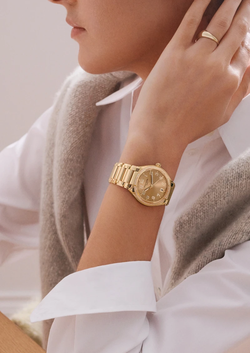 PP百達翡麗Twenty~4系列 2021年新款 玫瑰金材質圓形錶殼面盤自動錶