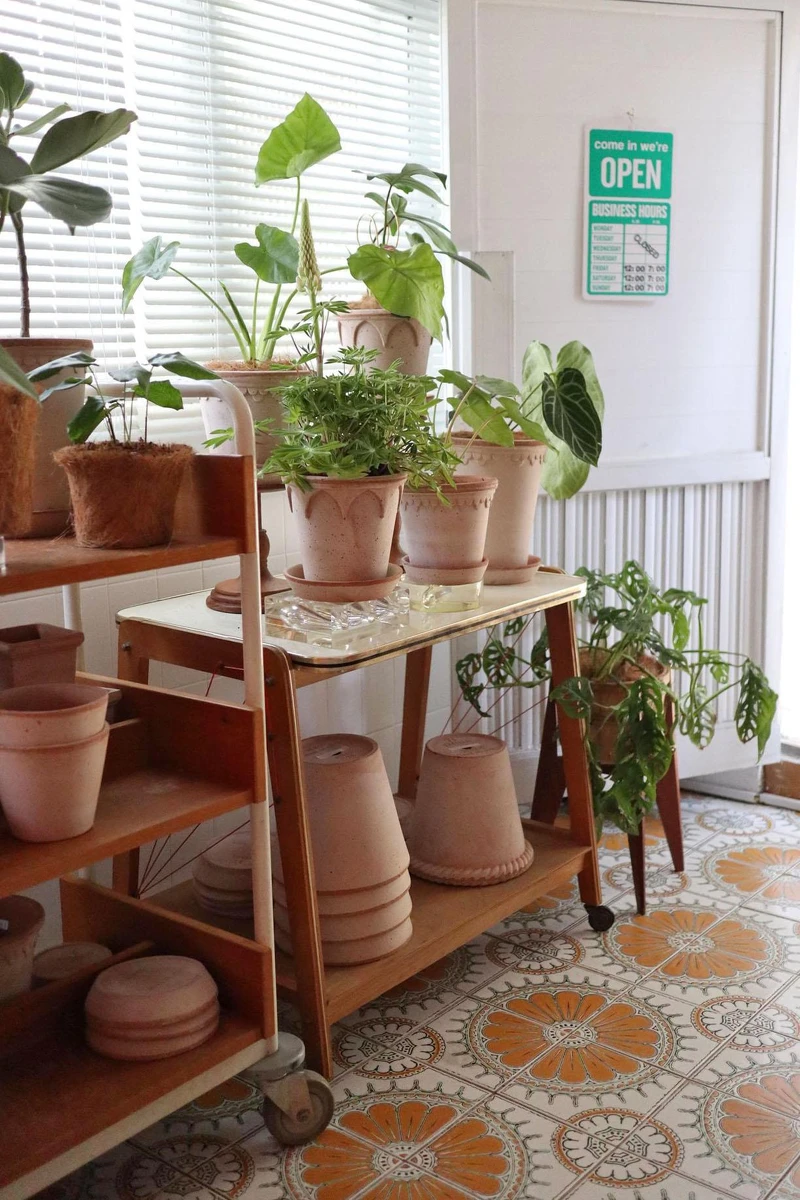 非常復古俏皮的地板花紋。 非常復古俏皮的地板花紋。