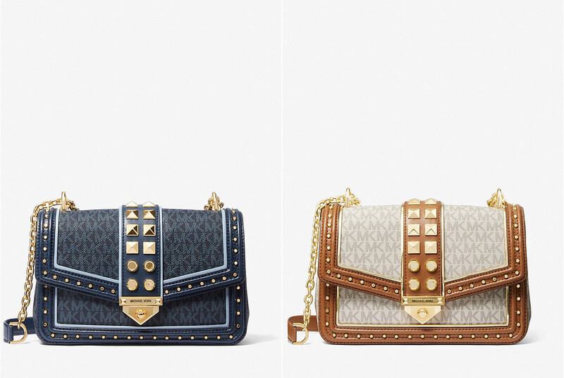 SoHo Large Studded Logo Shoulder Bag，售價NT$19,400