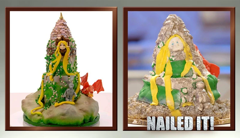 左為示範作品，右為參賽者作品