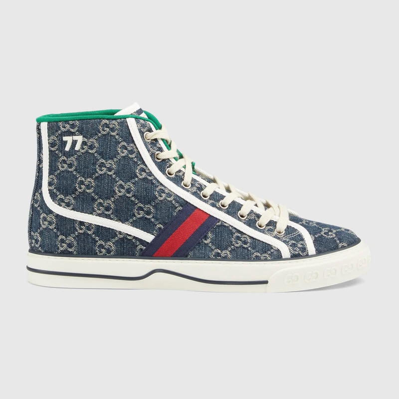 Gucci Tennis 1977男士丹寧高筒球鞋,售價NT$26,700 Gucci Tennis 1977男士丹寧高筒球鞋,售價NT$26,700