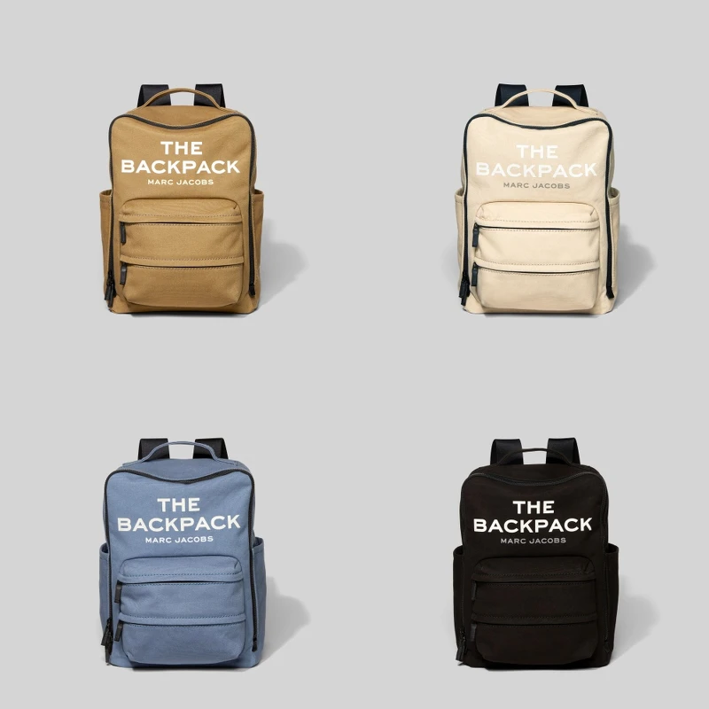Marc Jacob The Backpack積木後背包（黑／奶油白／海洋藍／卡其褐），售價NT$10,900