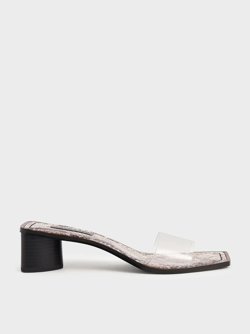 蛇紋果凍帶拖鞋，售價NT$ 1,590