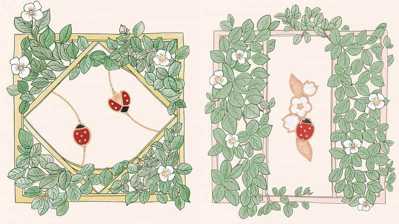 Lucky Spring手鍊,合翅瓢蟲(玫瑰金、紅玉髓、縞瑪瑙) ,建議售價約78,000元、Lucky Spring手鍊,展翅瓢蟲(玫瑰金、紅玉髓、縞瑪瑙) ,建議售價約85,500元、Lucky Spring胸針(玫瑰金、白色珍珠母貝、紅玉髓、縞瑪瑙) ,建議售價約213,000元 Lucky Spring手鍊,合翅瓢蟲(玫瑰金、紅玉髓、縞瑪瑙) ,建議售價約78,000元、Lucky Spring手鍊,展翅瓢蟲(玫瑰金、紅玉髓、縞瑪瑙) ,建議售價約85,500元、Lucky Spring胸針(玫瑰金、白色珍珠母貝、紅玉髓、縞瑪瑙) ,建議售價約213,000元