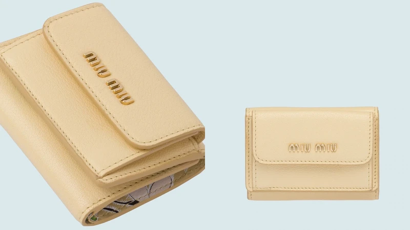 Miu Miu Madras皮革短錢包，NT13,500