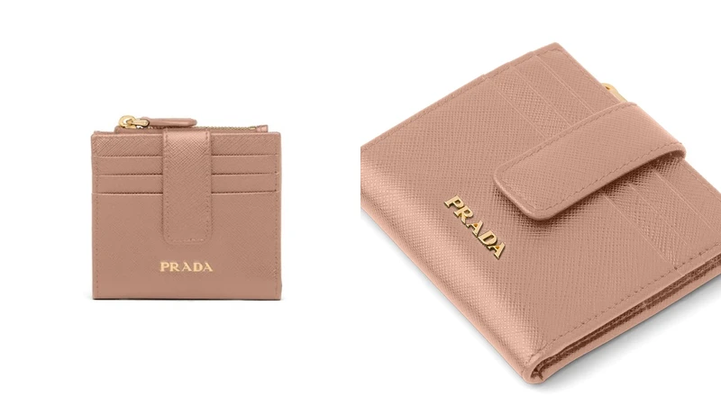 Prada Saffiano皮革錢包，NT15,000