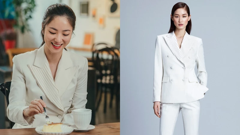 Jaybaek白色西裝外套，約NT50,000