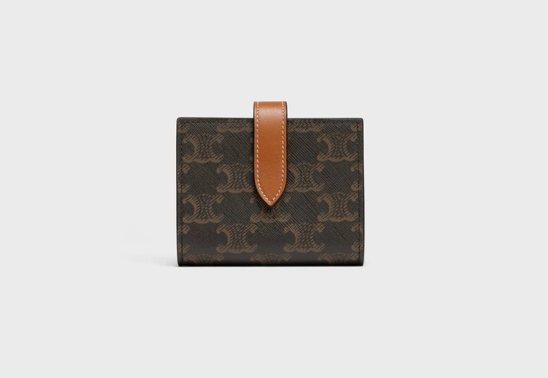 雙色小牛皮Strap短夾，NT18,500