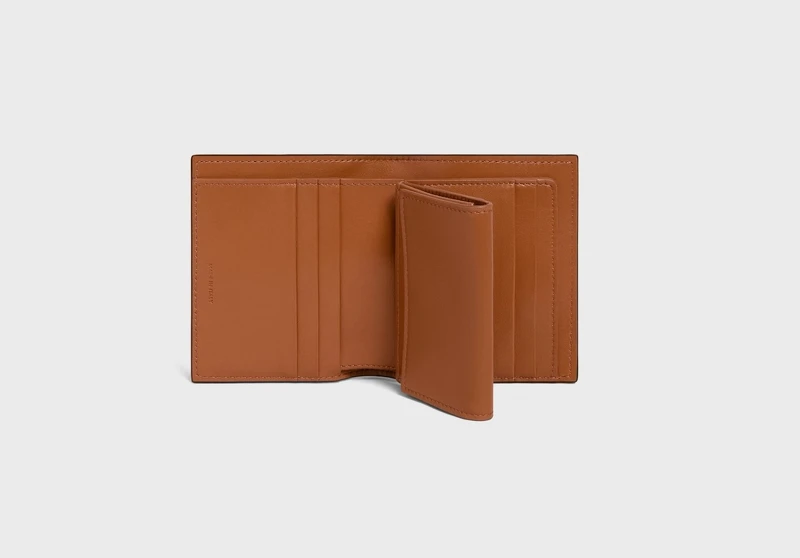 雙色小牛皮Strap短夾，NT18,500